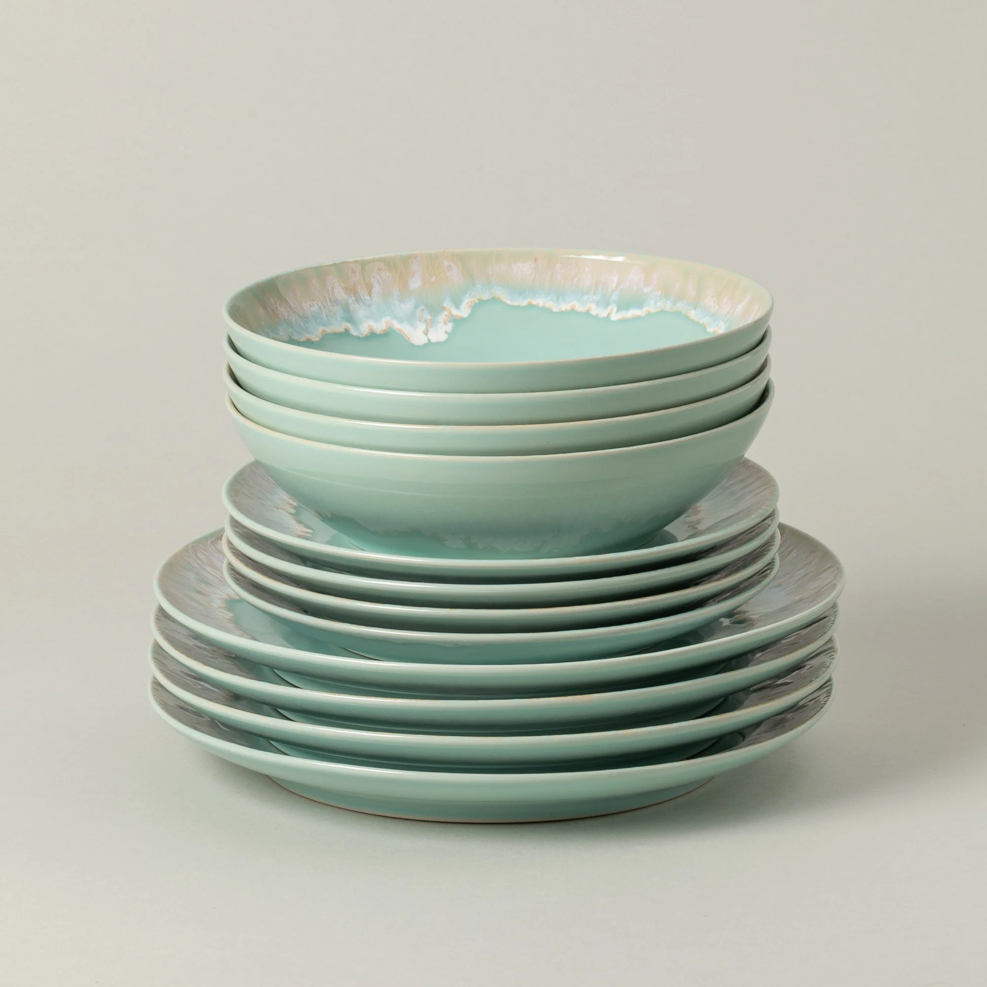 12-Piece Dinnerware Set with Soup/Pasta Bowl Taormina, Casafina by COSTA NOVA