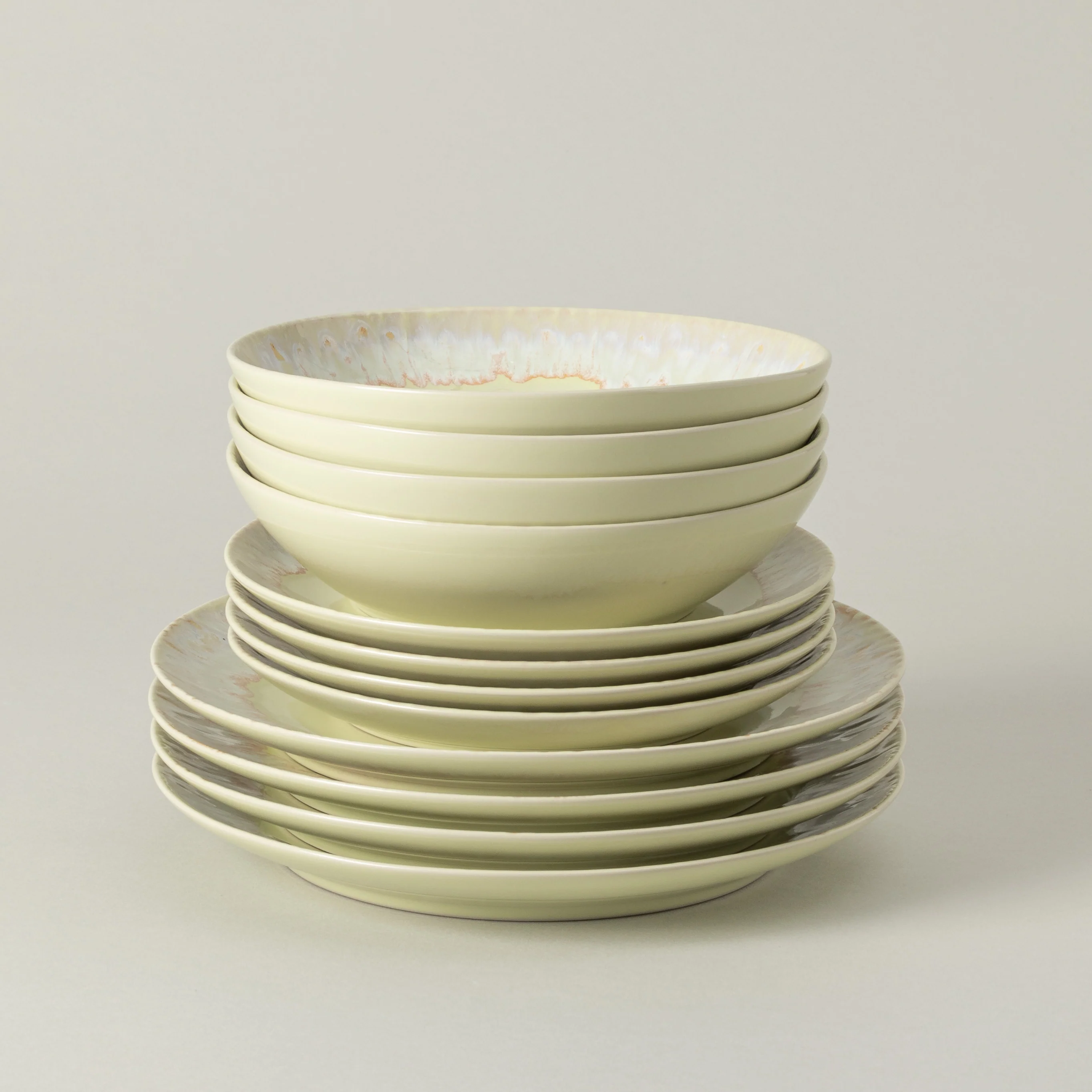 12-Piece Dinnerware Set with Soup/Pasta Bowl Taormina, Casafina by COSTA NOVA