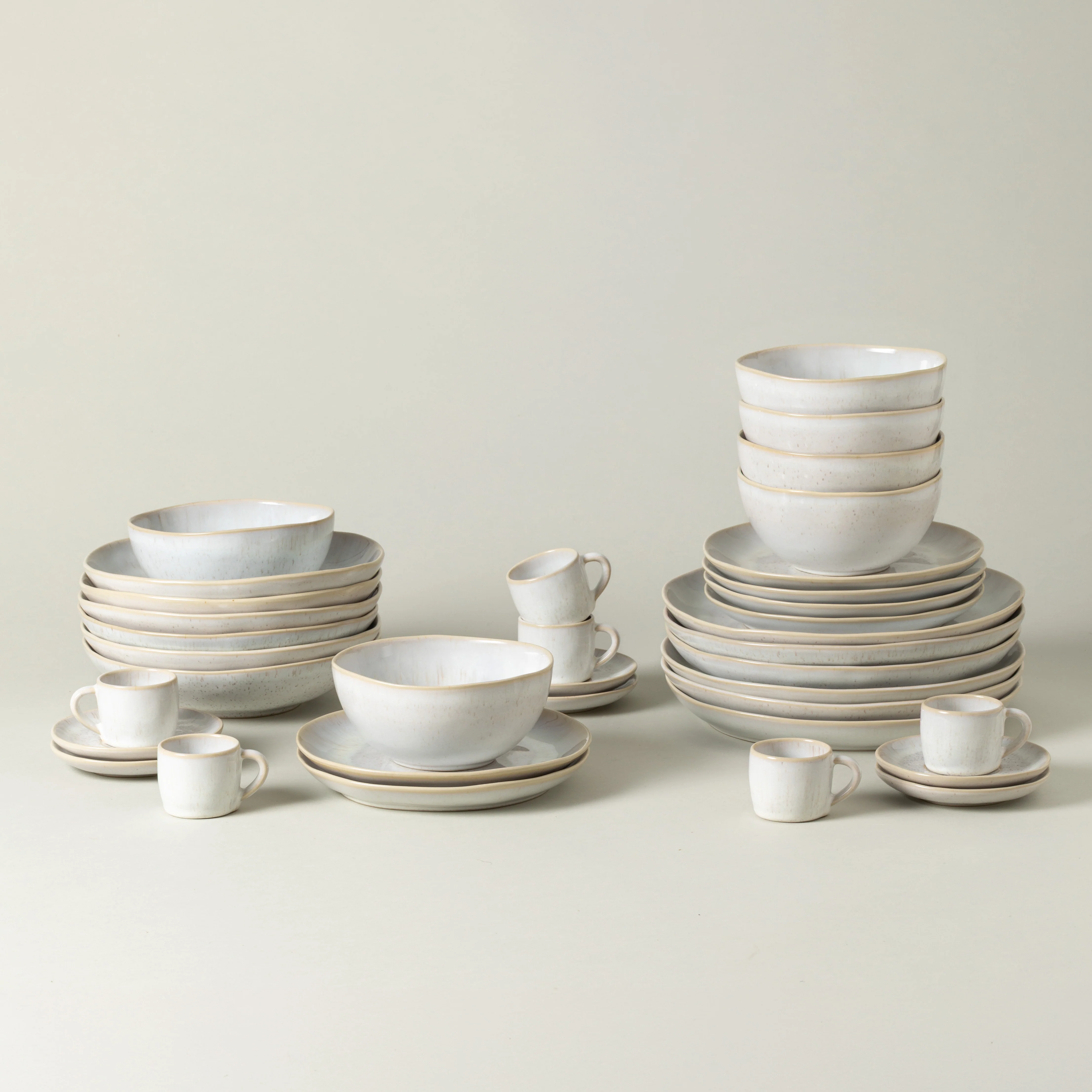 30-Piece Dinnerware Set with Coffee Cup and Saucer Eivissa, Casafina by COSTA NOVA